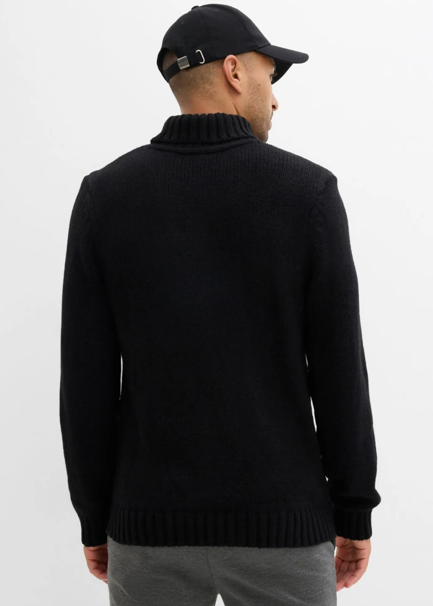 bonprix bonprix Jerséis Y Cárdigans>Jersey de cuello alto Negro