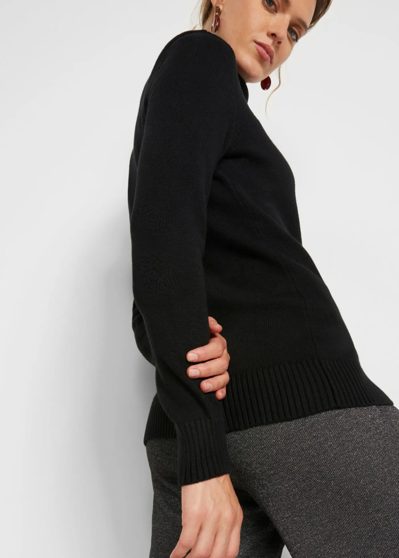 Mujer bonprix bonprix Jersey de cuello alto