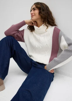 Mujer bonprix bonprix Jersey de cuello alto