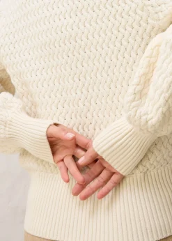 Mujer bonprix bonprix Jersey de cuello vuelto con lana merino