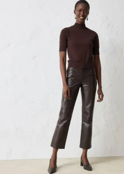 Mujer bonprix bonprix Jersey de cuello vuelto con mezcla de lana suave