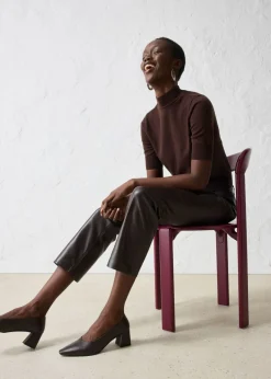 Mujer bonprix bonprix Jersey de cuello vuelto con mezcla de lana suave