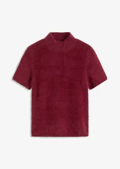 bonprix bonprix Jerséis|Ropa De Punto>Jersey de hilo de plumas rojo avellana