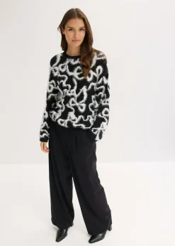 Mujer bonprix bonprix Jersey de jacquard de suave mezcla de viscosa