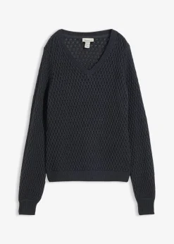 Mujer bonprix bonprix Jersey de mezcla de algodón