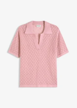 bonprix bonprix Jerséis|Novedades>Jersey de punto ajour orquídea ahumado