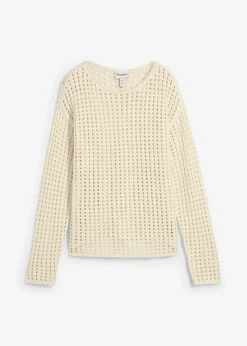 bonprix bonprix Jerséis|Ropa De Punto>Jersey de punto ajour Crudo