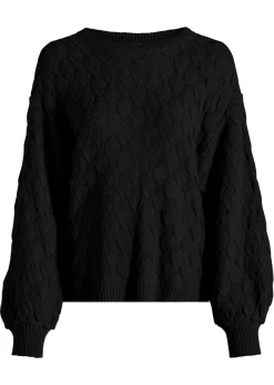 bonprix bonprix Jerséis|Ropa De Punto>Jersey de punto ajour Negro