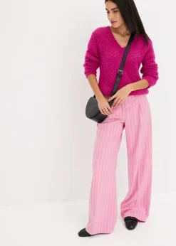 Mujer bonprix bonprix Jersey de punto ajour con hilo suave