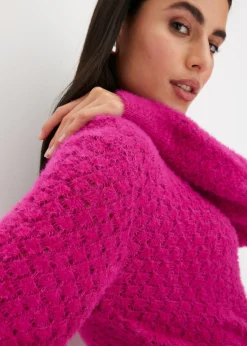 Mujer bonprix bonprix Jersey de punto ajour con hilo suave