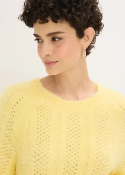 Mujer bonprix bonprix Jersey de punto ajour con hilo suave