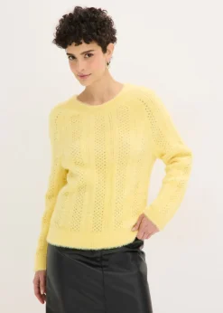 Mujer bonprix bonprix Jersey de punto ajour con hilo suave