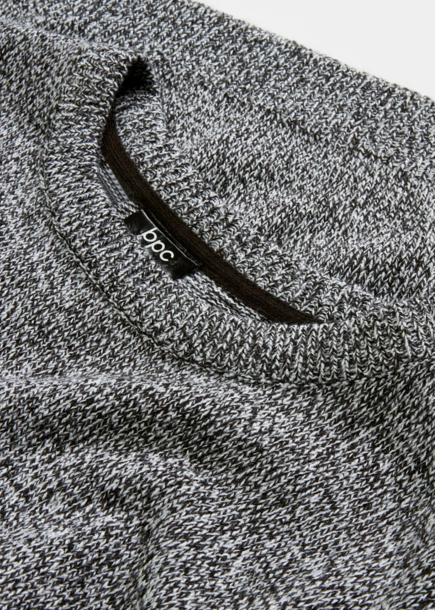 Mujer bonprix bonprix Jersey de punto con cuello redondo jaspeado