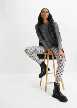 Mujer bonprix bonprix Jersey de punto con cuello redondo jaspeado