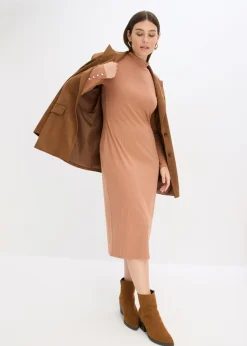 Mujer bonprix bonprix Jersey de punto de canalé de mezcla de viscosa