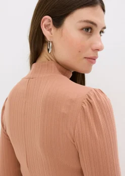 Mujer bonprix bonprix Jersey de punto de canalé de mezcla de viscosa