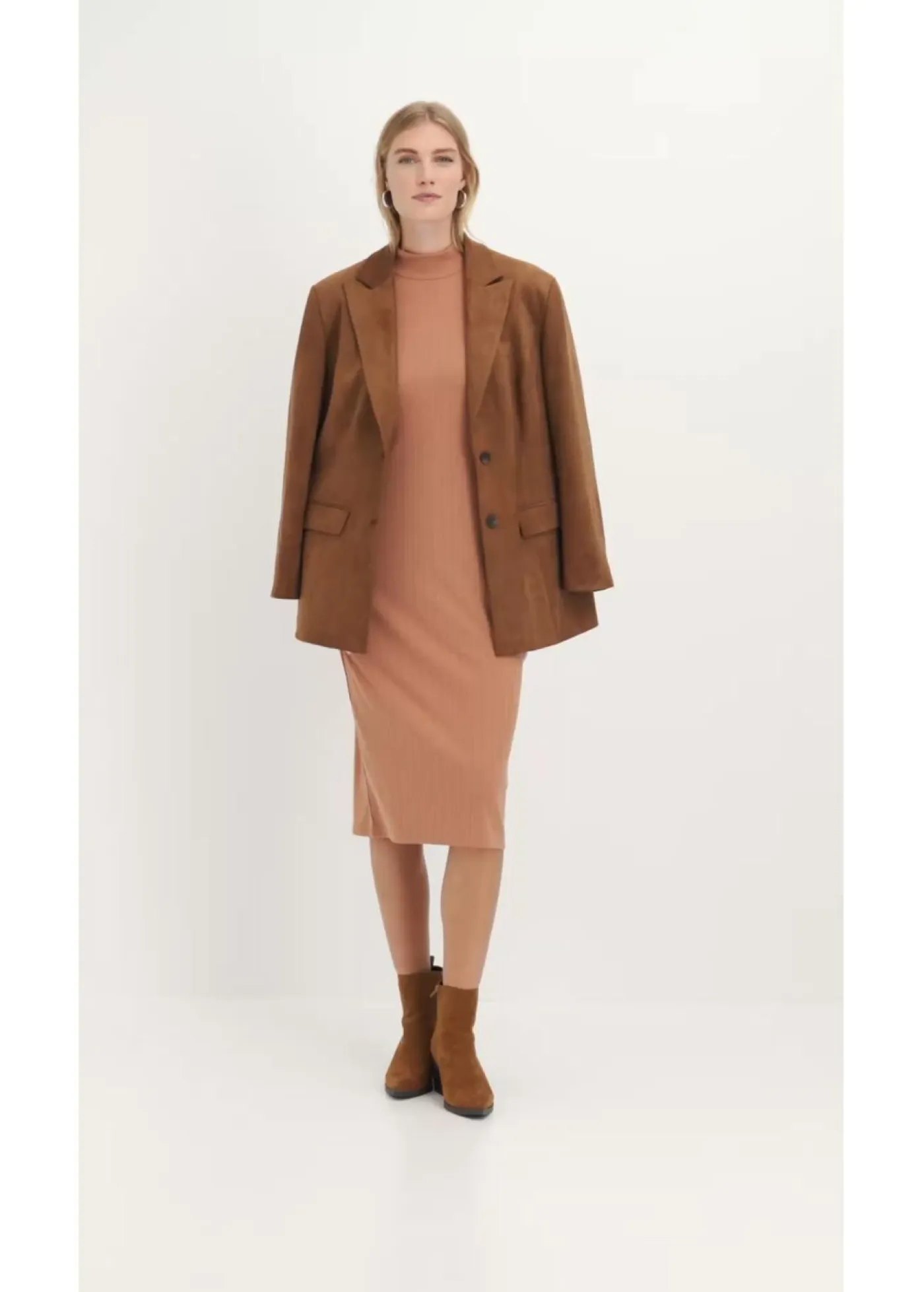 Mujer bonprix bonprix Jersey de punto de canalé de mezcla de viscosa