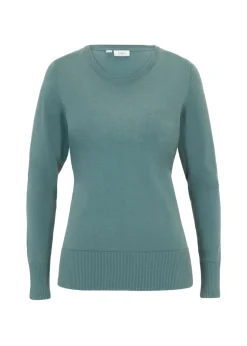 bonprix bonprix Básicos|Jerséis>Jersey de punto fino Verde grisáceo