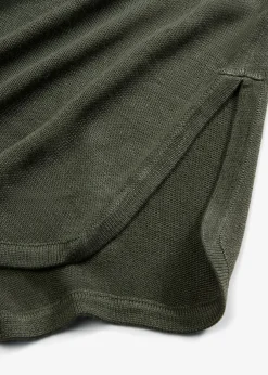 bonprix bonprix Jerséis|Ropa De Punto>Jersey de punto fino con mangas 3/4 Verde eucalipto