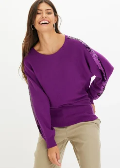 Mujer bonprix bonprix Jersey de punto fino con lentejuelas