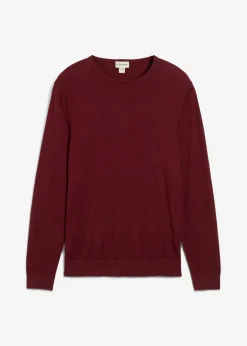 bonprix bonprix Básicos En Rebajas|Jerséis Y Cárdigans>Jersey de punto fino con lana merina de calidad mora oscuro