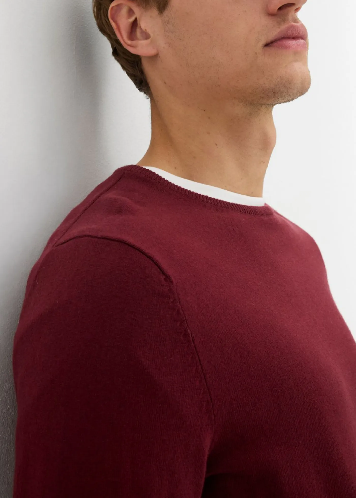 bonprix bonprix Básicos En Rebajas|Jerséis Y Cárdigans>Jersey de punto fino con lana merina de calidad mora oscuro