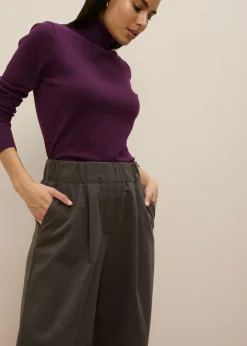 Mujer bonprix bonprix Jersey de punto fino con cuello alto