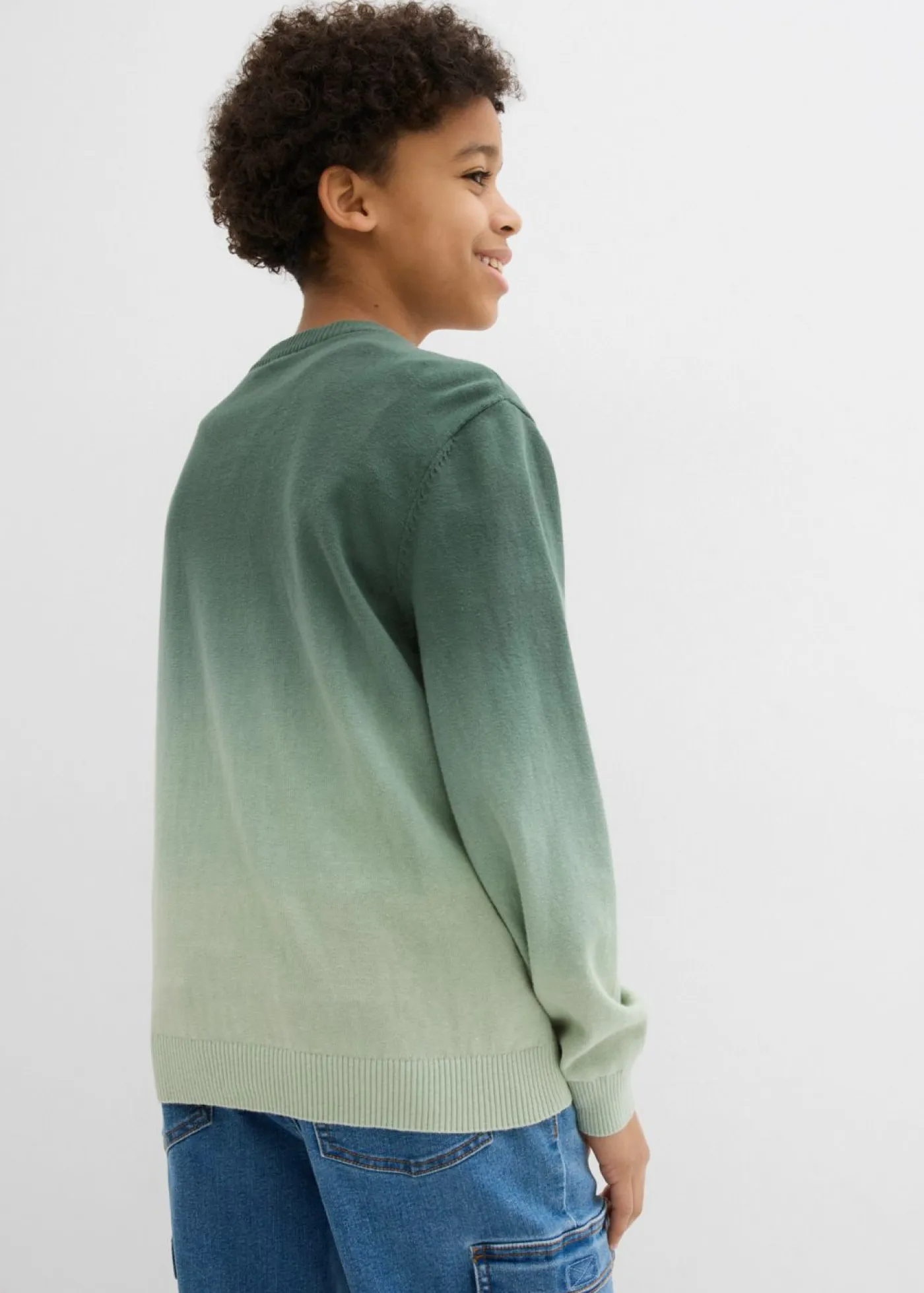 Niños bonprix bonprix Jersey de punto fino con degradado cromático