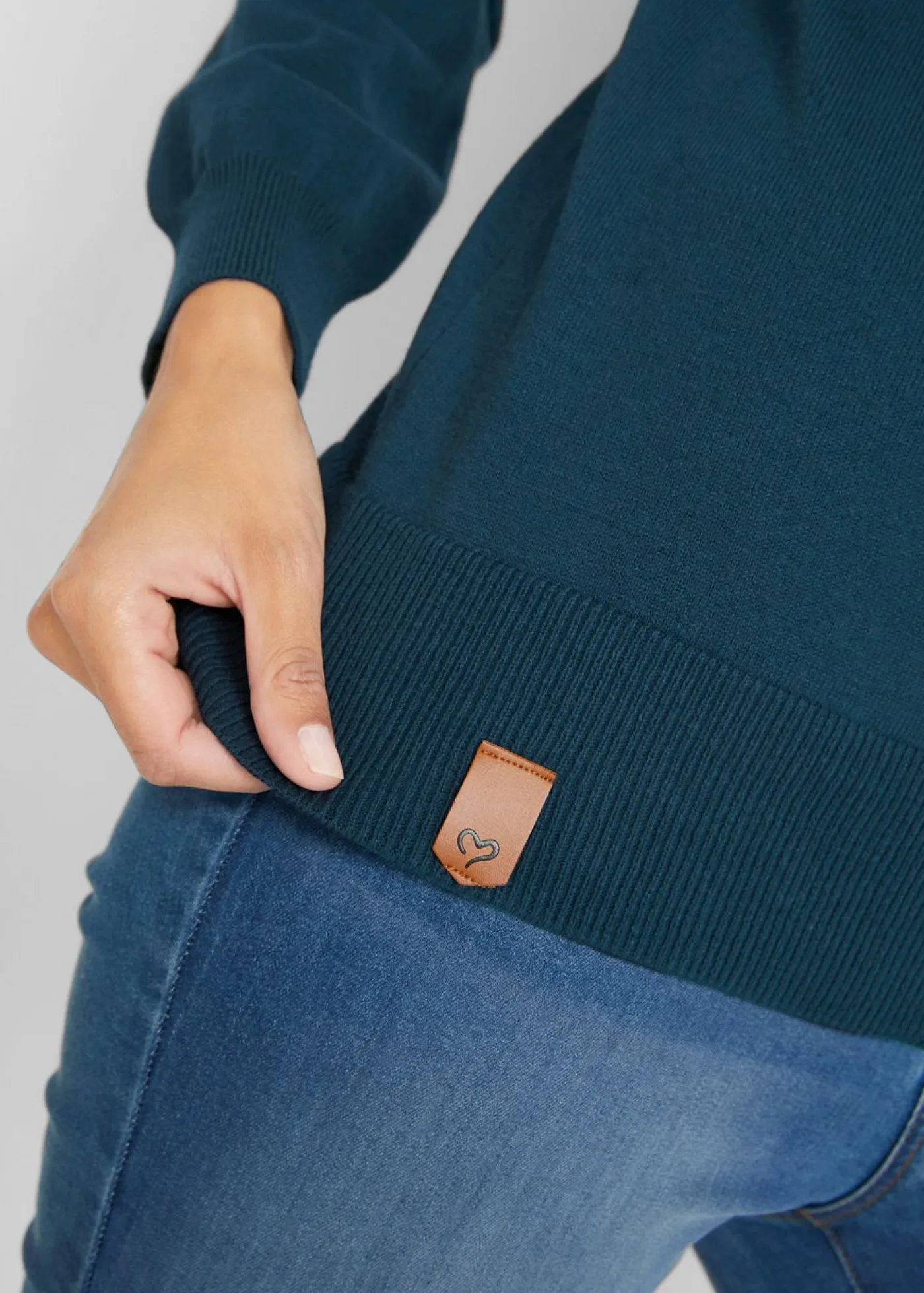 Mujer bonprix bonprix Jersey de punto fino con cuello ancho