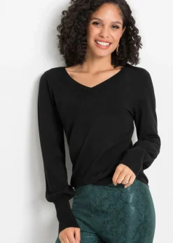 Mujer bonprix bonprix Jersey de punto fino con viscosa sostenible