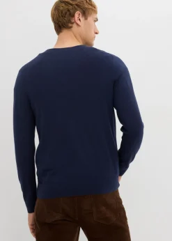 Hombre bonprix bonprix Jersey de punto fino con lana merina de calidad