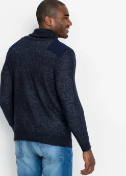 Hombre bonprix bonprix Jersey de punto fino con cuello tipo chal