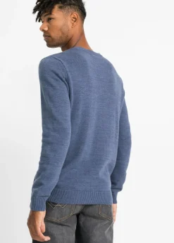 Hombre bonprix bonprix Jersey de punto fino con algodón