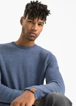Hombre bonprix bonprix Jersey de punto fino con algodón