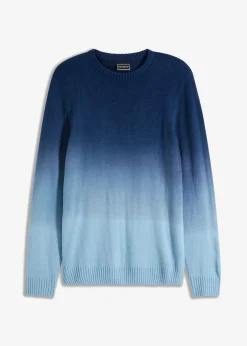 bonprix bonprix Jerséis Y Cárdigans>Jersey de punto fino con degradado cromático Índigo-azul pálido
