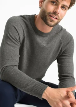 Hombre bonprix bonprix Jersey de punto fino de algodón puro (2 unidades)