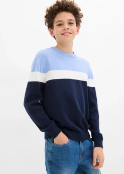 Niños bonprix bonprix Jersey de punto fino de algodón puro