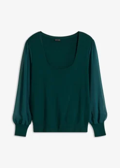 Mujer bonprix bonprix Jersey de punto fino de mezcla de viscosa suave