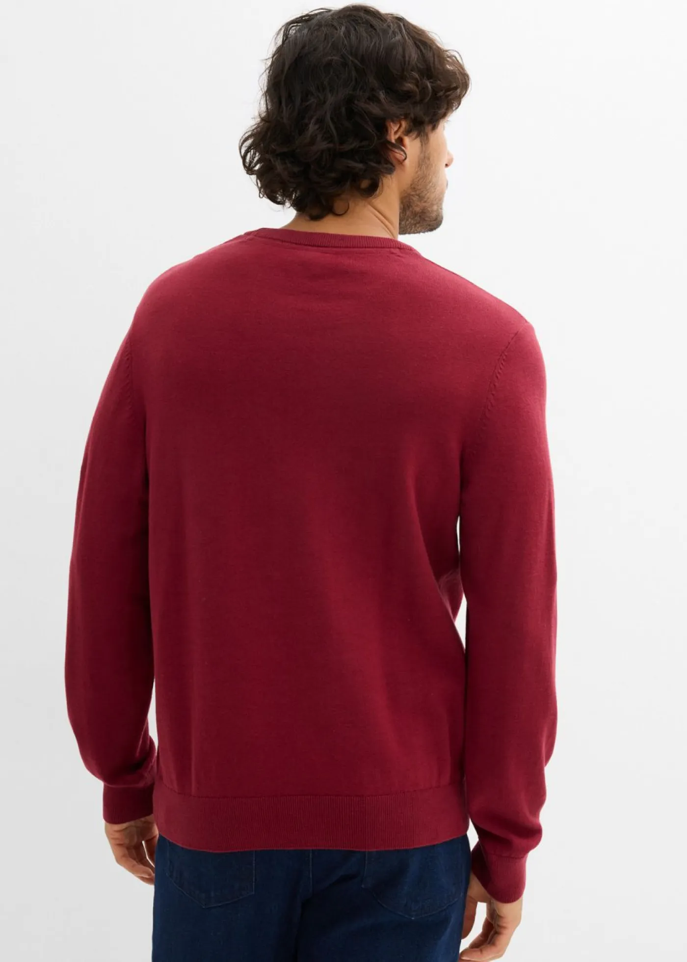 Hombre bonprix bonprix Jersey de punto fino de suave mezcla de algodón