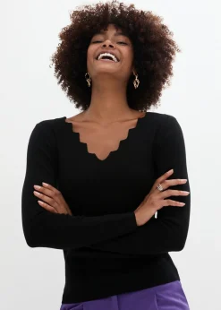 Mujer bonprix bonprix Jersey de punto fino de una suave mezcla de viscosa