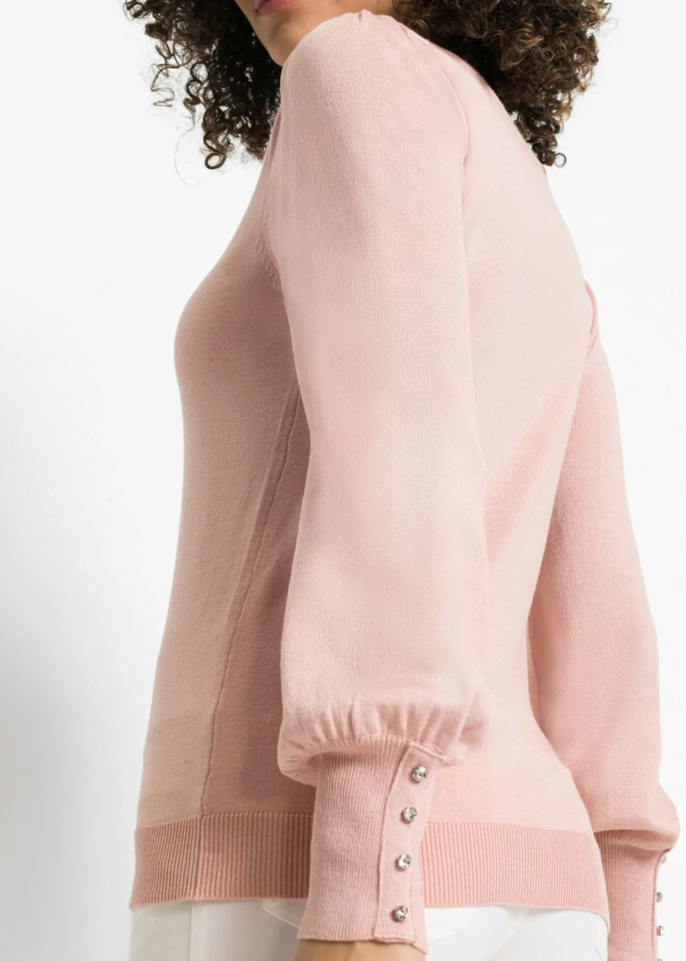 bonprix bonprix Jerséis|Ropa De Punto>Jersey de punto fino en mezcla de viscosa rosa viejo