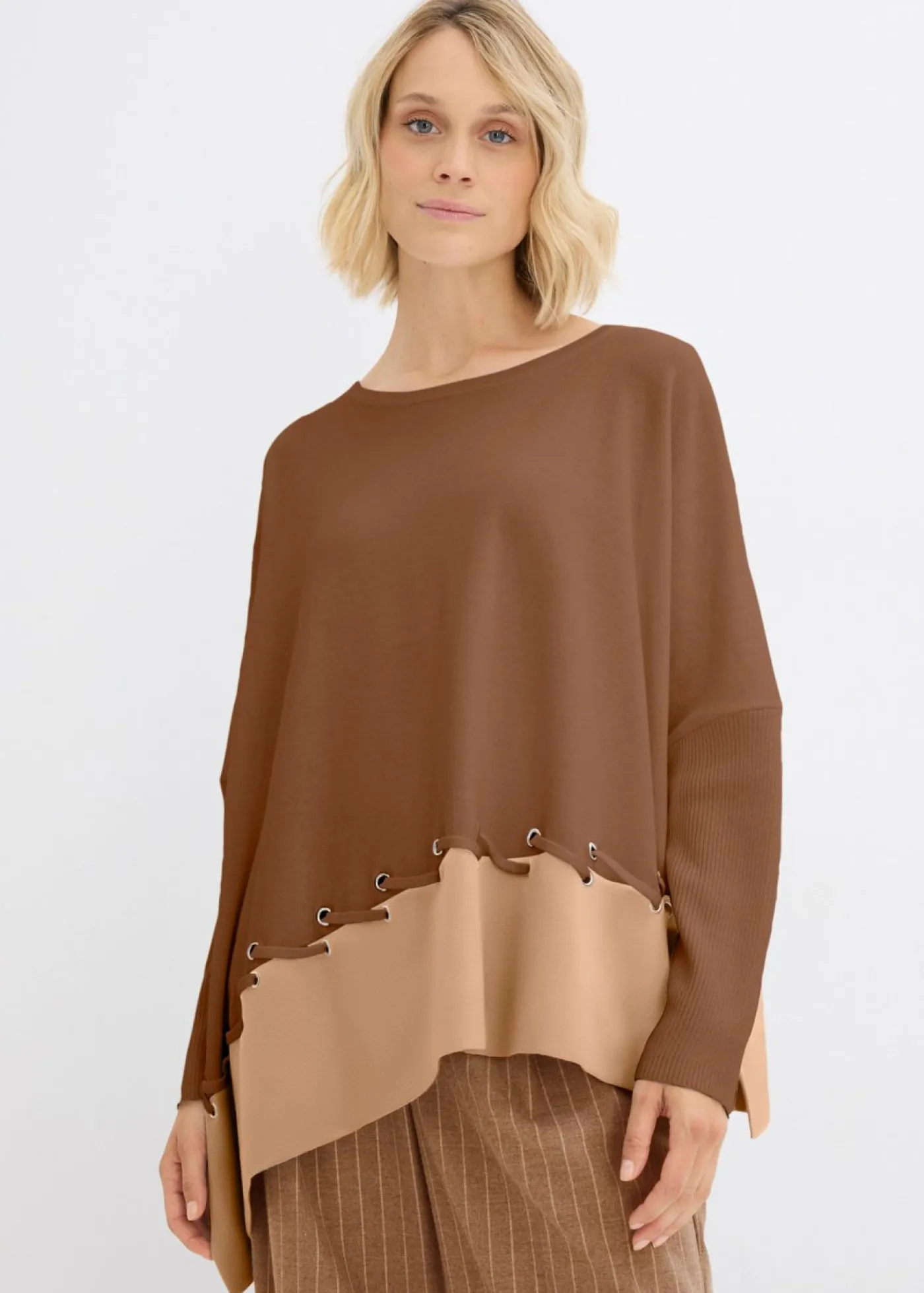 Mujer bonprix bonprix Jersey de punto fino tipo poncho