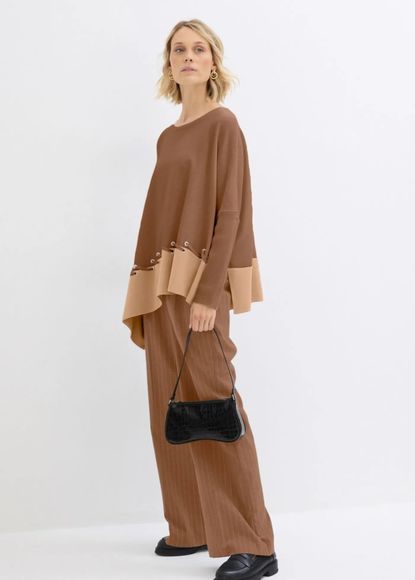 Mujer bonprix bonprix Jersey de punto fino tipo poncho