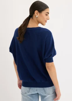 Mujer bonprix bonprix Jersey de punto fino y mezcla de algodón