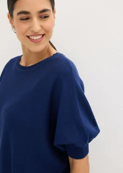 Mujer bonprix bonprix Jersey de punto fino y mezcla de algodón