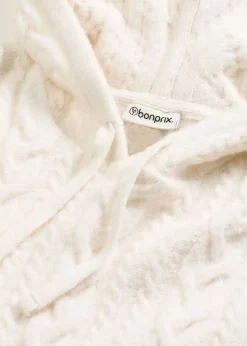 bonprix bonprix Jerséis|Ropa De Punto>Jersey de punto grueso con capucha blanco perla