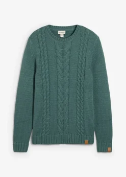 Hombre bonprix bonprix Jersey de punto grueso con patrón trenzado