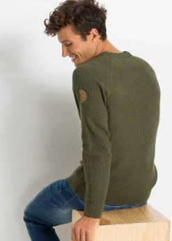 Hombre bonprix bonprix Jersey de punto grueso con algodón reciclado