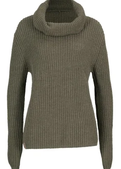 Mujer bonprix bonprix Jersey de punto grueso con cuello ancho