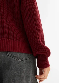 Mujer bonprix bonprix Jersey de punto grueso con aberturas